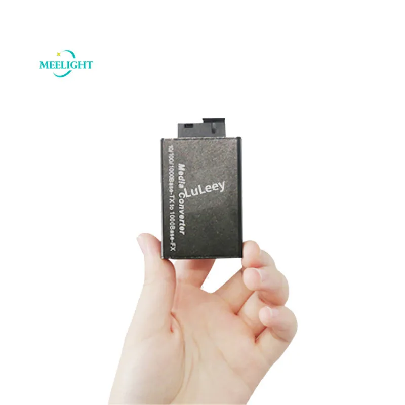 

1 Pair of Mini Gigabit Fiber Optic Transceiver Single Mode Single Fiber Photolectric Transducer 20km 1310-1550nm