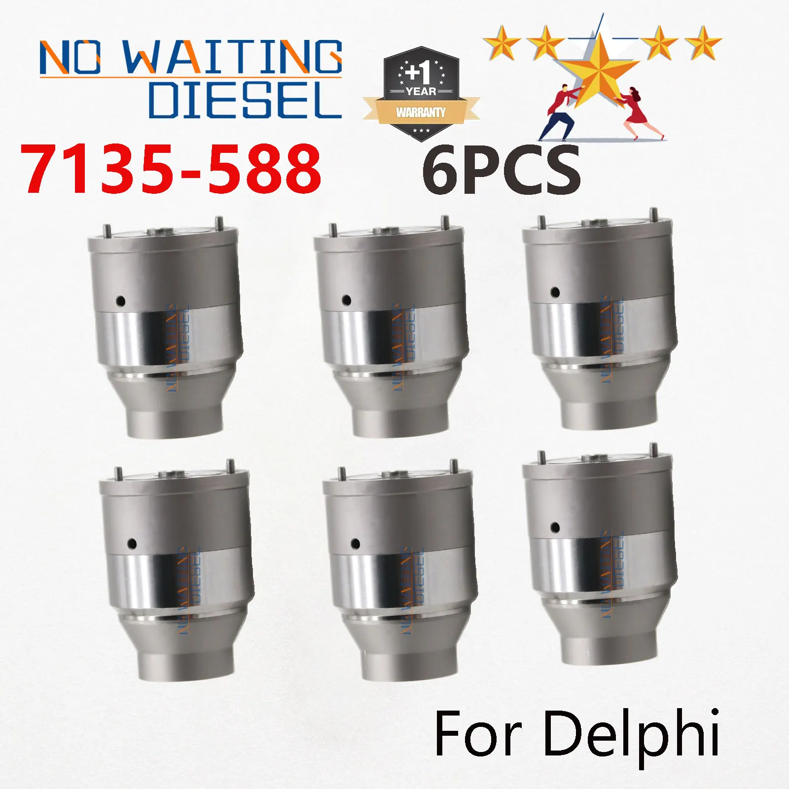 7135-588 Клапан замены форсунок Common Rail 7135588 Соленоид впрыска 7135 588 для инжектора Delphi 6