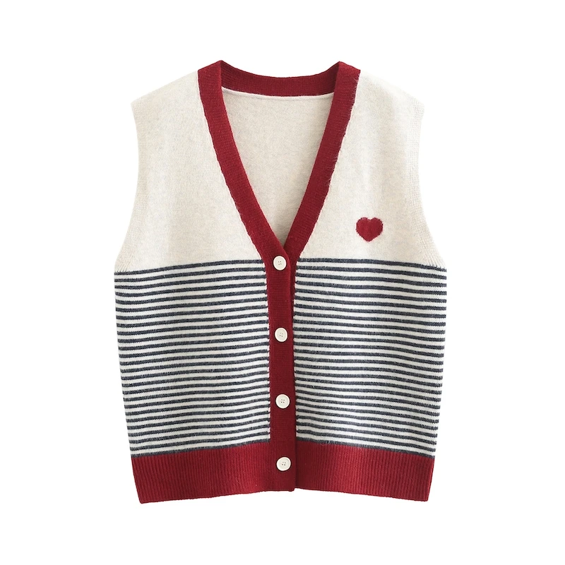 Свитер-жилет с V-образным вырезом кардиган новинка для весны и осени приталенная