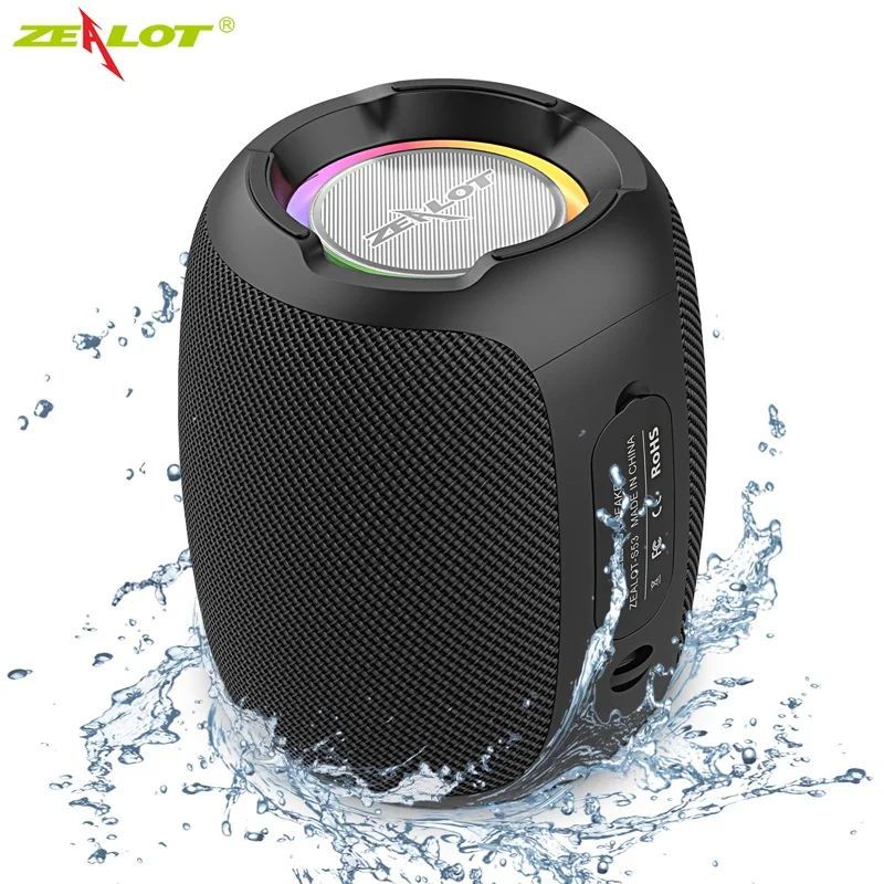 

Bluetooth-Колонка Zealot S53, 10 часов, 10 Вт, IPX6, водонепроницаемая