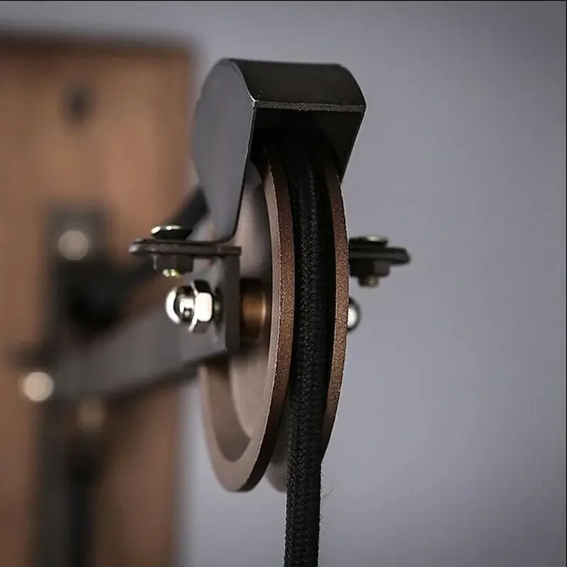 Американский винтажный железный чехол шкив лампы во французском стиле лофт