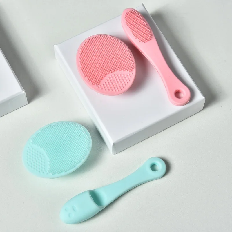 

Silicone Cleanser with Handle Super Soft Water Drop Cleanser Round Blackhead Cleanser Silicone Cleanser Set