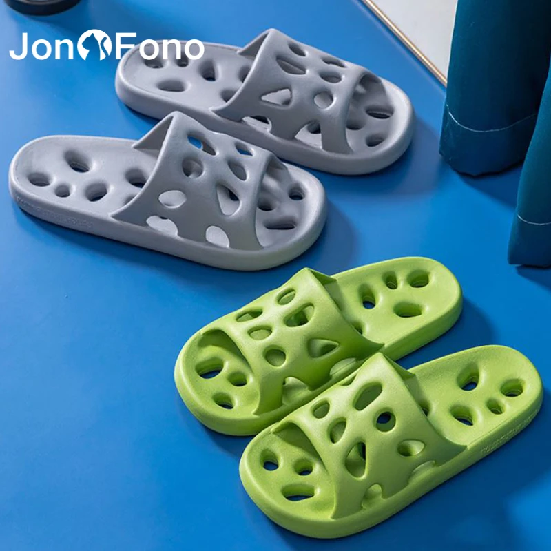

JonoFono Women Slipper Hollow Our Bathroom Shoes Non-Slip Casual Stylish Ins Fashion Women Slipper Daily Footwear Size 35-45