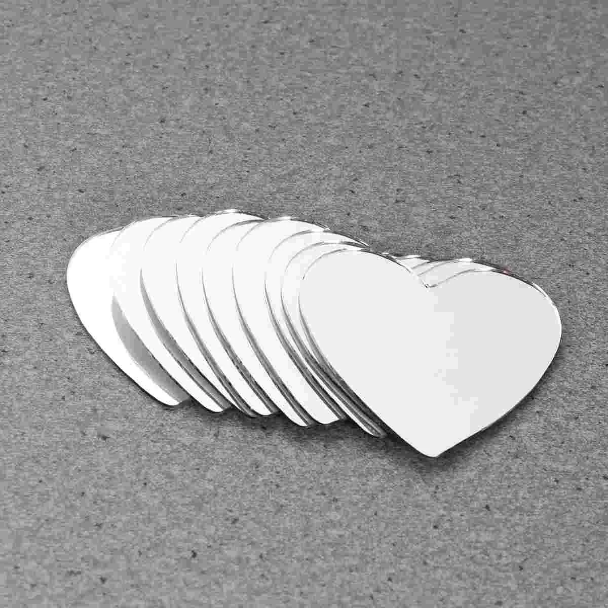 

20 Pcs Mini Make-up Mirror Alloy Heart Purse Small Travel Wallet Sticker