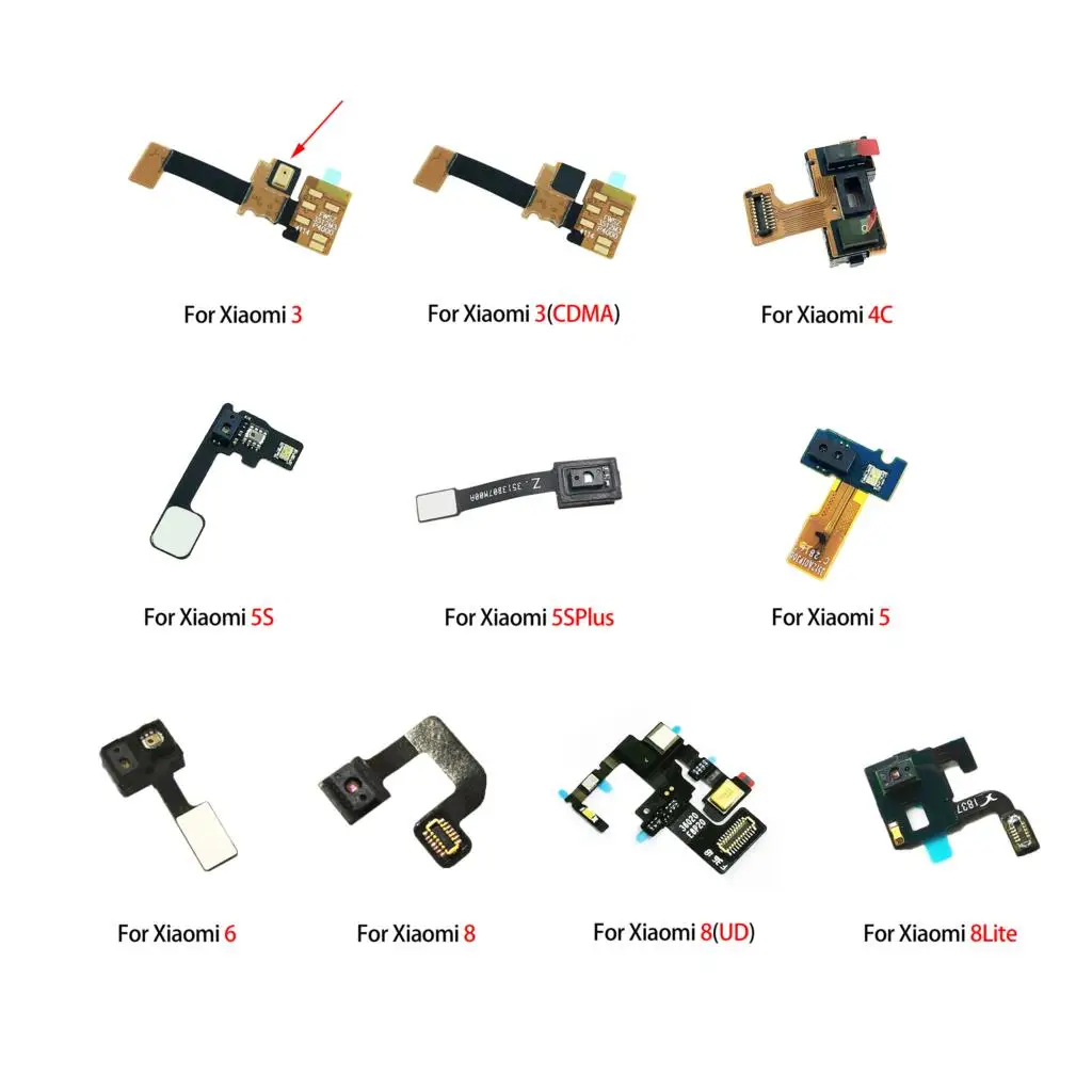 

Proximity Ambient Light Sensor Flex Cable For Xiaomi 3 5 6 8 4C 5SPlus 8Lite Proximity Sensor Flex Ribbon Parts