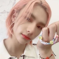 kpop new boys group stray kids bead bracelet small fresh beads colorful rice bead bracelet hip hop fashion jewelry gifts hyunjin