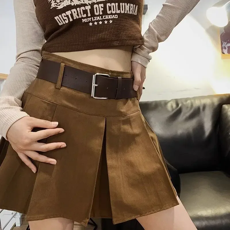 Плиссированные мини-юбки женские в американском стиле ретро сексуальные девушки