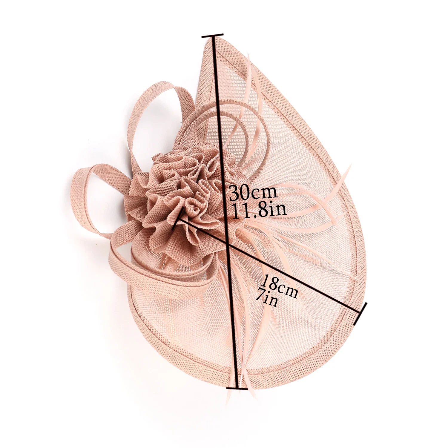 Новинка 2025 года чаепитие каплевидная шляпа Sinamay Fascinator шляпа-дерби в Кентукки