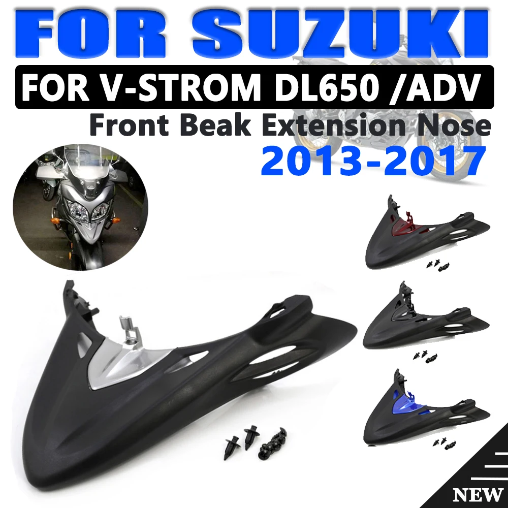 

Motorcycle Front Fender Wheel Cover For Suzuki DL 650 Vstrom 650 DL650 V-strom 650 2013 2014 2015 2016 2017 Beak Extension Nose