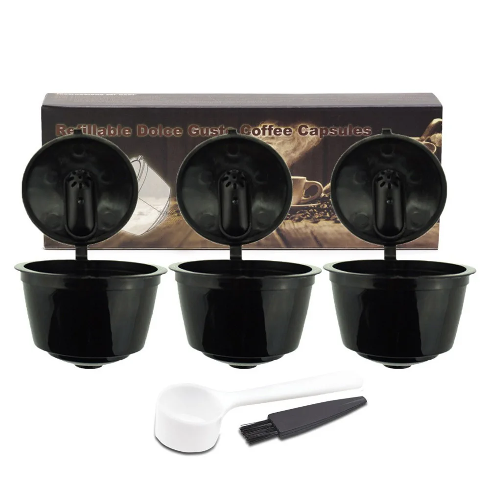 

3pcs/Set Refillable Dolce Gusto Coffee Capsule Nescafe Dolce Gusto Reusable Capsule Gusto Capsules Dolce Gusto Refill 2 Colors