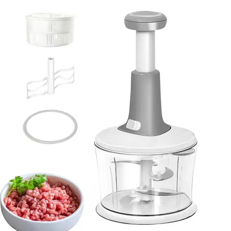 

Manual Food Processor Kitchen Meat Grinder Vegetable Chopper Slicer Spinner Dicer For Fruits Lettuce Food Multi-function Used