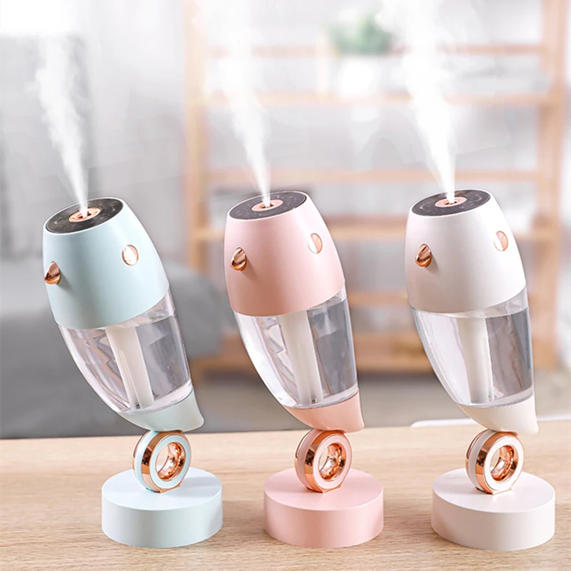 

USB Air Humidifier Lovely Bird Humidificador with Starry Projection Lamp Nano Mist Maker Fogger Portable Aroma Diffuser for Home