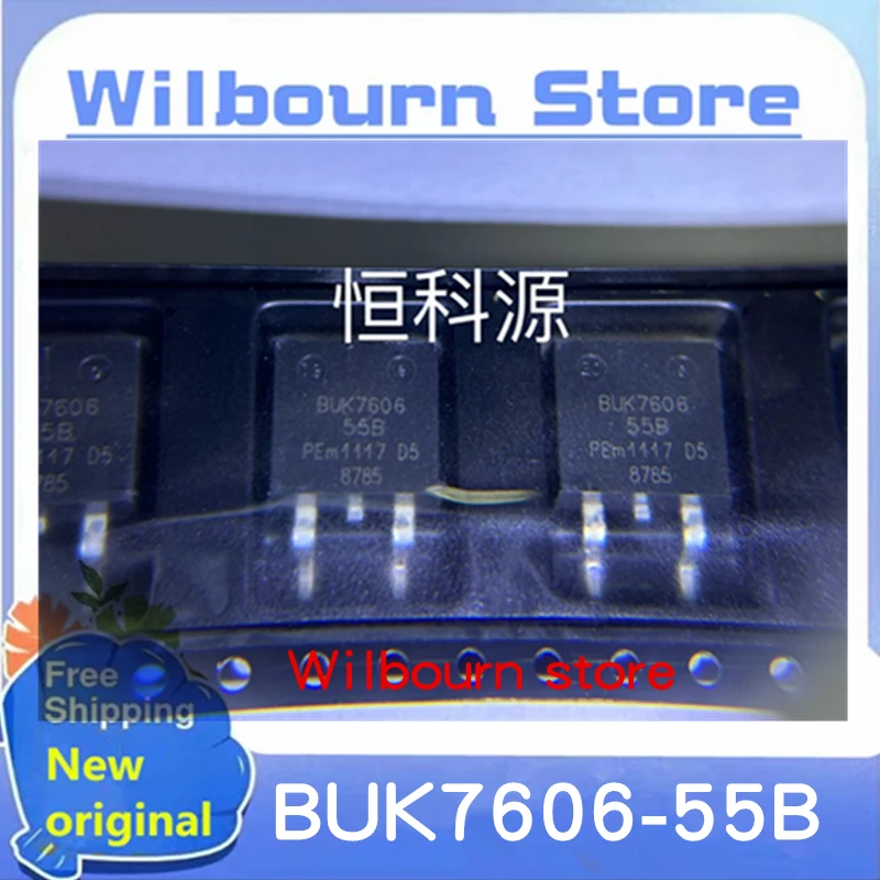 

5PCS~10PCS/LOT 100% NEW BUK7606-55B BUK7606 55B TO-263 N-channel 55V 154A MOS field effect transistor