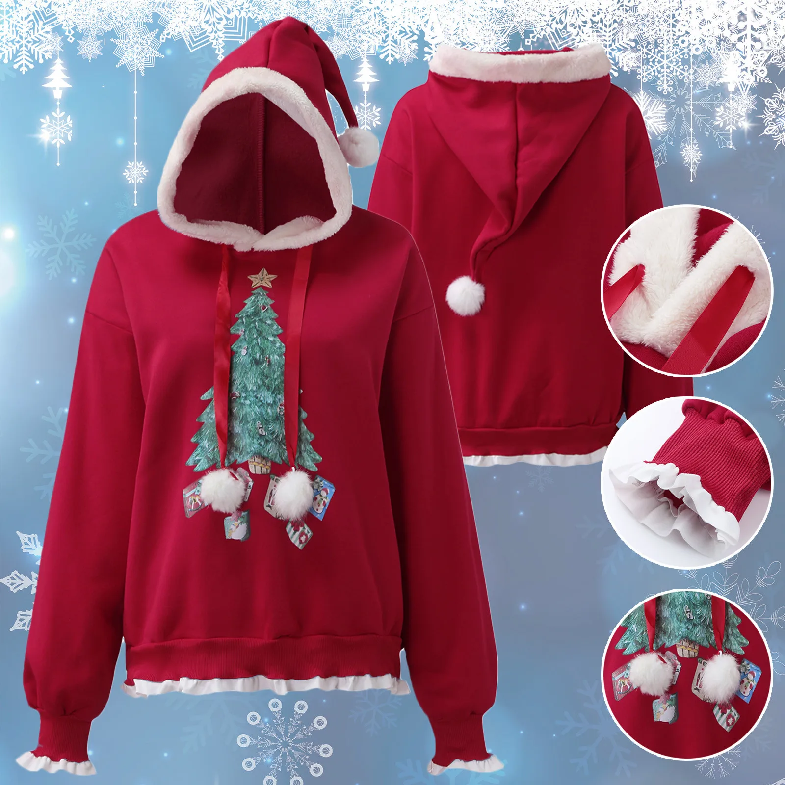 

Long Cotton Hoodie Fleece Hooded Jacket Women Women's Pullover Lady Long Sleeve Tunic Women's Fashion Hoodies & Sweatshirts