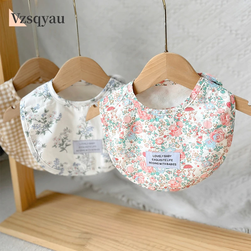 

1pcs Cotton Waterproof Baby Bibs Summer Infant Bib Newborn Burp Cloths Bandana for Kids Boys Girls Soft Feeding Saliva Towel Ins