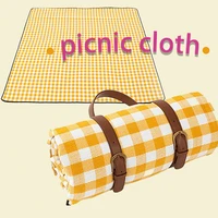 picnic mat thickened leather straps moisture proof mat picnic cloth outdoor outing camping travel beach blanket