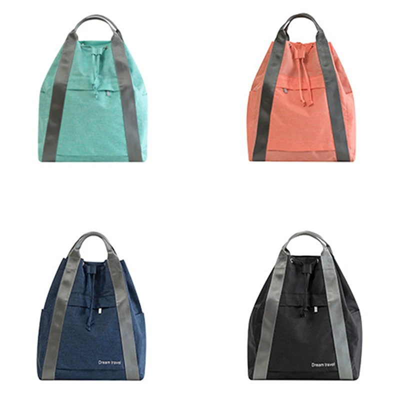 

Women Travel Drawstring Backpack Oxford Waterproof Portable Teenagers Boy Girl Schoolbag Female Leisure Trip Backpack 2022 New