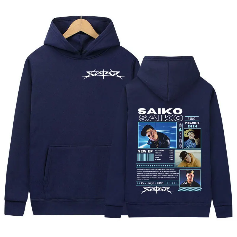 Рэпер SAIKO POL ARIS Tour 2024 толстовка с капюшоном мужской свободный пуловер в стиле