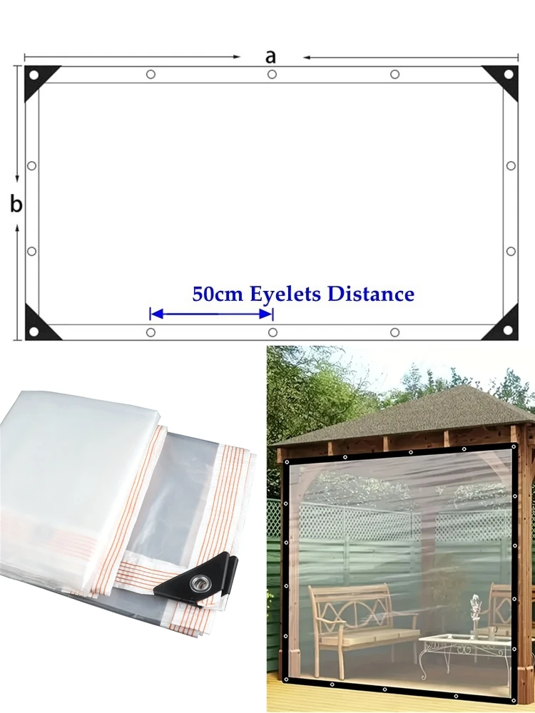 

Прозрачный водонепроницаемый брезент Tewango