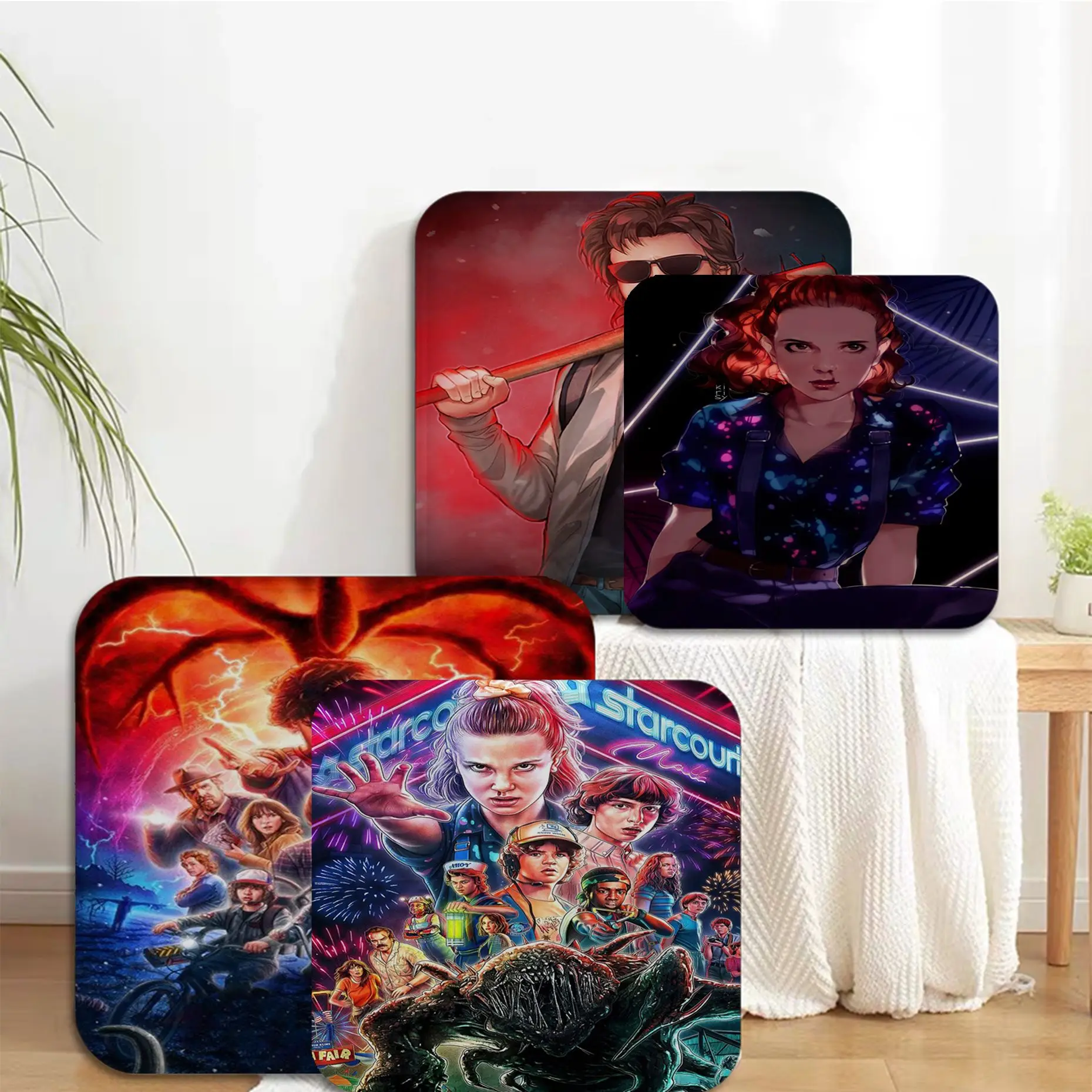 

Stranger Things Modern Minimalist Style Dining Chair Cushion Circular Decoration Seat For Office Desk Seat Mat