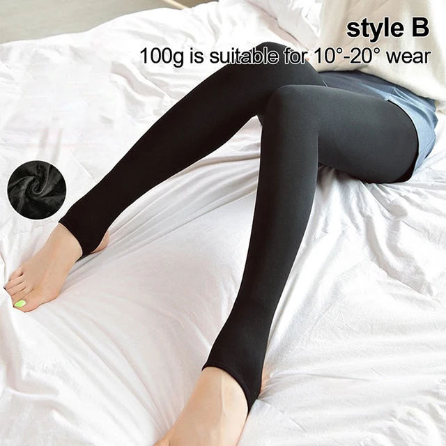 1PC Winter Warm Leggings Sexy Slim Pantyhose Nylon Tights High Waist  Elastic Thick Wool Sock Pants Women Thermal Legging - купить по выгодной  цене | AliExpress