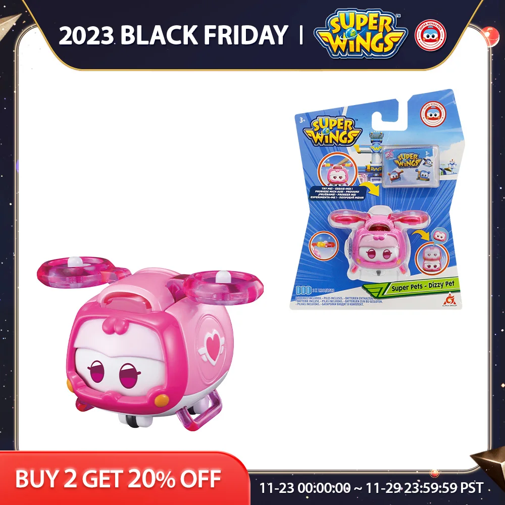 Супер Крылья, супер Домашние животные, кнопка для смены выражений с подсветкой, реальные колеса, экшн-фигурки, штабелируемые детские строительные игрушки