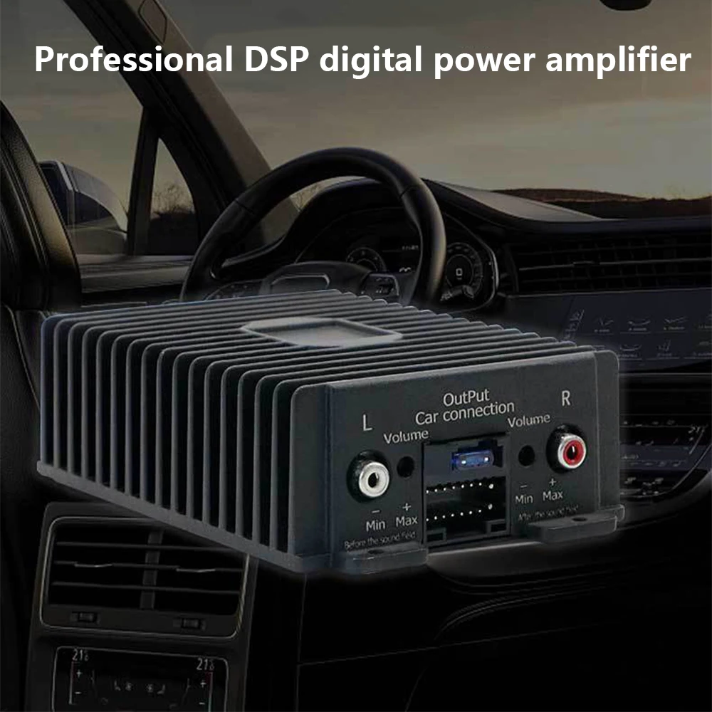 HIFI профессиональный усилитель DSP RY-125AB аудио стерео 4*80 Вт высокая точность