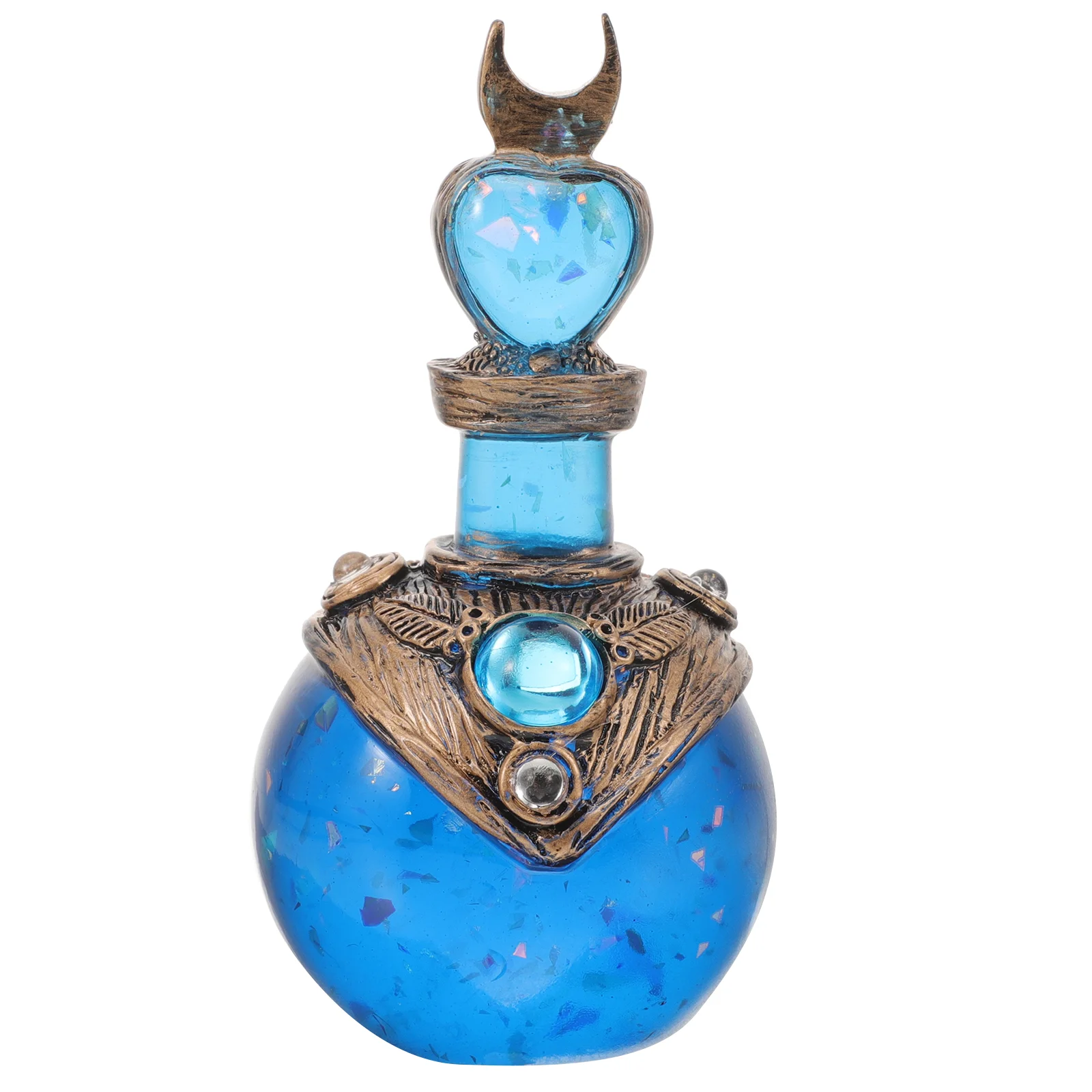 

Mermaid Resin Bottle Figurine Resin Crafts Desktop Ornament Home Decor