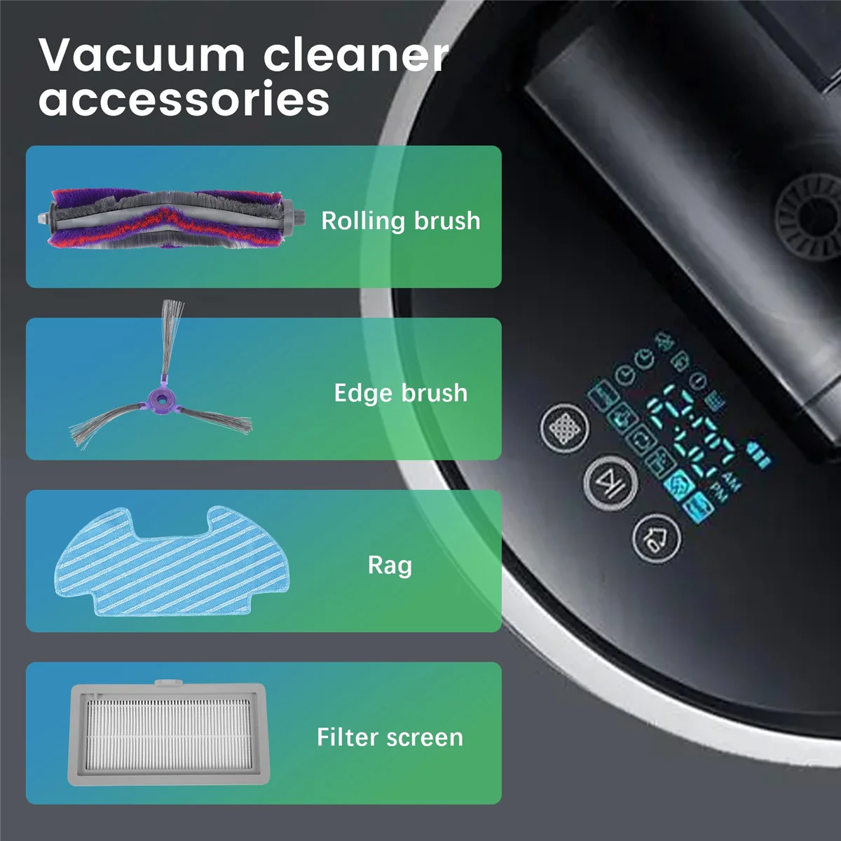 9 шт./компл. сменный фильтр для протирания роликовой боковой щетки Samsung Powerbot-E