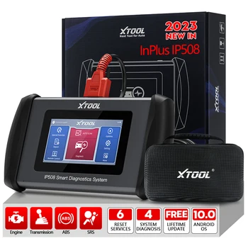 XTOOL InPlus IP508 OBD2 5 System Diagnostic Tools Car ABS SRS AT Engine Scanner with EPB Oil 6 Reset Auto VIN Online Free Update 1