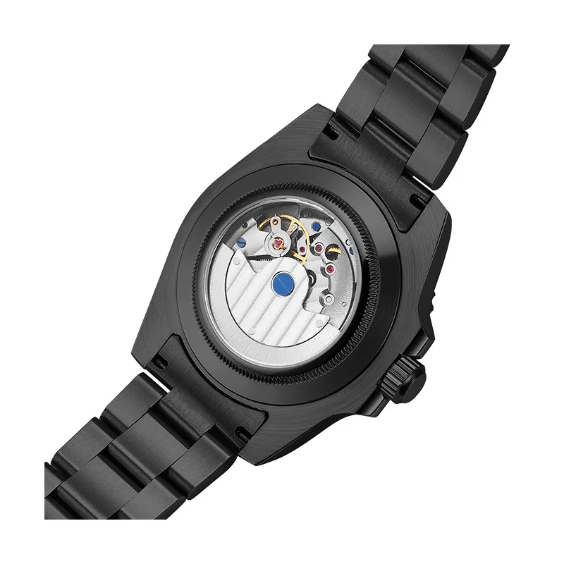 Фото Мужские часы TIME TOKEN 2026 из карбона, 40 мм, автоматические, водонепроницаемые (10 бар), с люминесцентным календарем, модель T527 №1