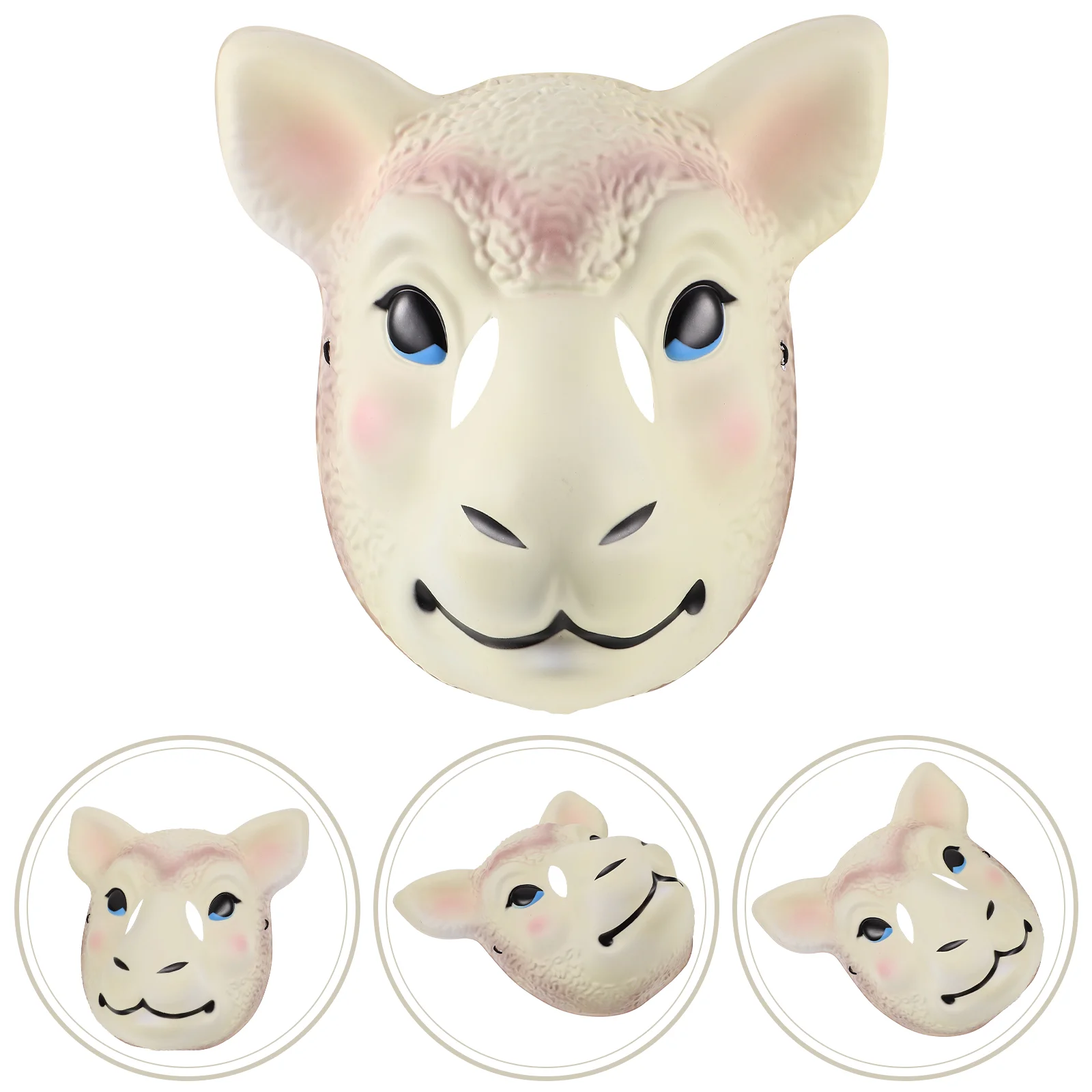 

Party Masks Halloween Masquerade Accessories Prop Women Realistic Sheep Head Costume Animal