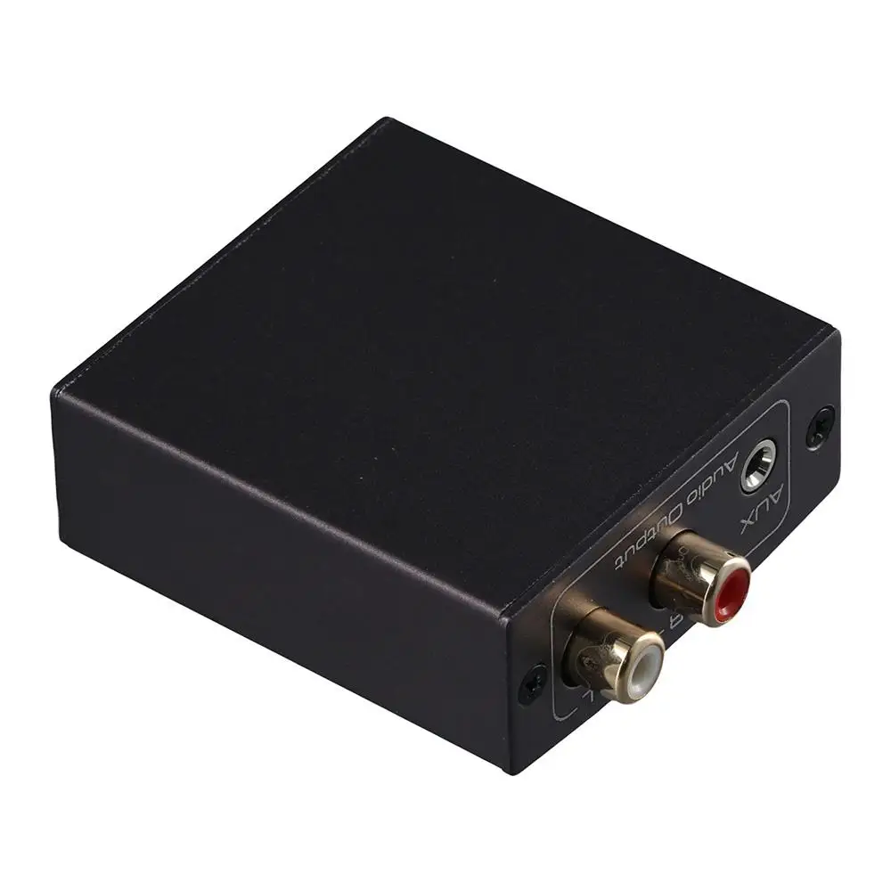 3.5mm AUX Jack To Digital Analog To Digital Audio Converter With Optical Cable Toslink and Coaxial for Soundbar