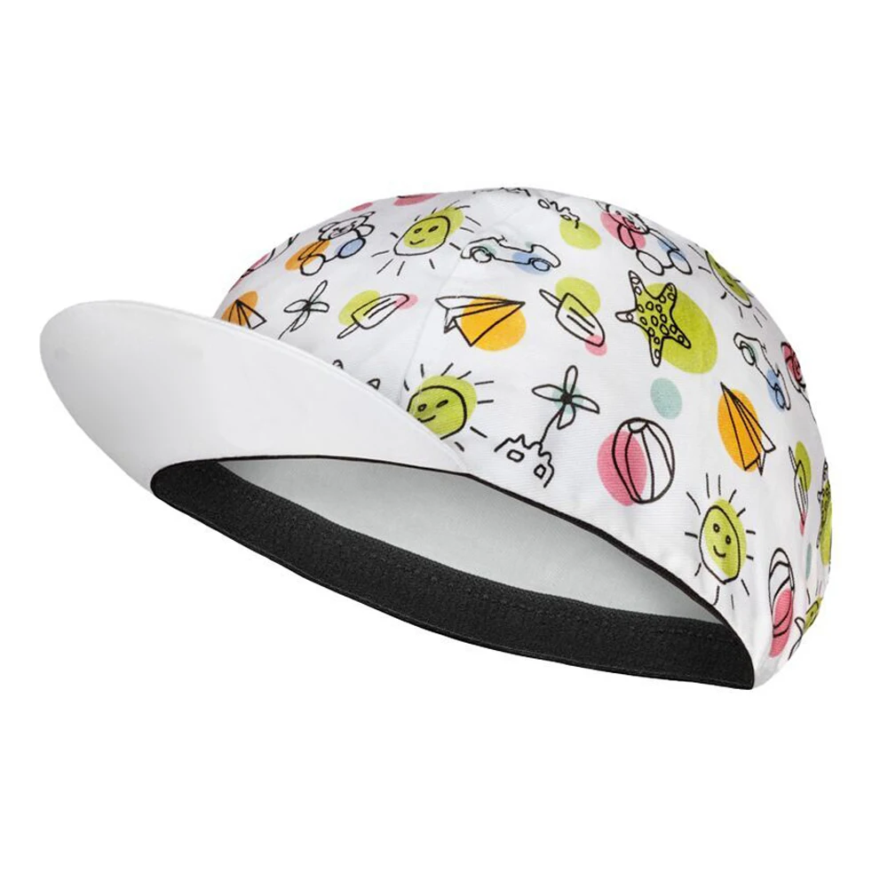 

New Unisex Cycling Cap Outdoor Sports Spring Summer Comfort Bike Race Cap Polyester White