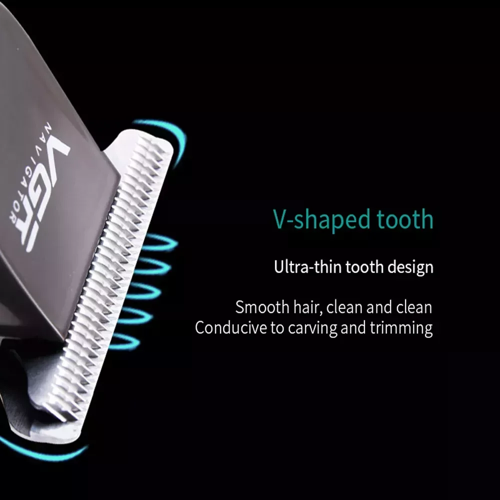 V-030 hair clipper USB rechargeable hair cutting machine adjustable steel blade professional hair clipper hair trimmer enlarge