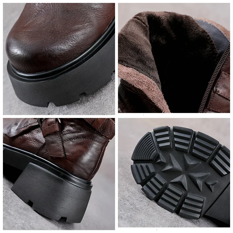 Koznoy/женские осенне-весенние модные зимние плюшевые ботильоны Челси из