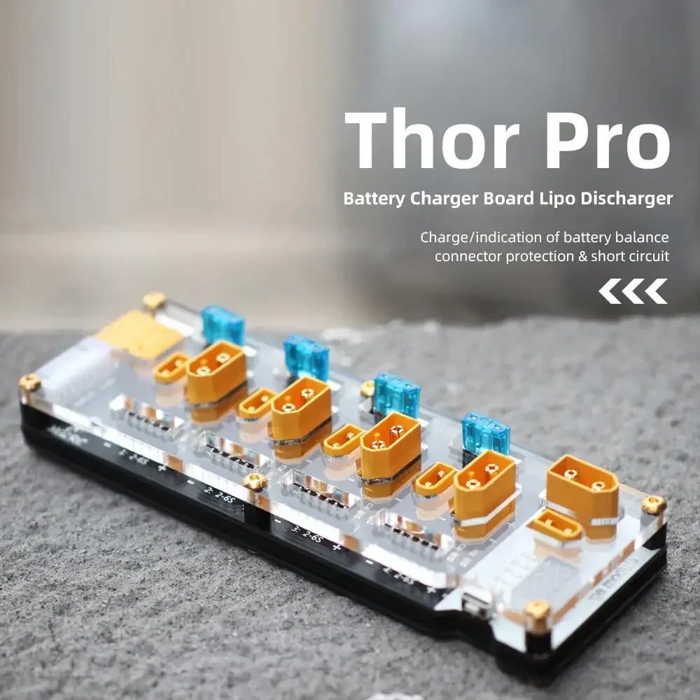 Фото HGLRC Thor PRO LIPO Балансное зарядное устройство 40A XT60 XT30 2-6S LIPO Разрядное устройство для IMAX B6 ISDT Q6 Nano HOTA D6 Зарядное устройство №3
