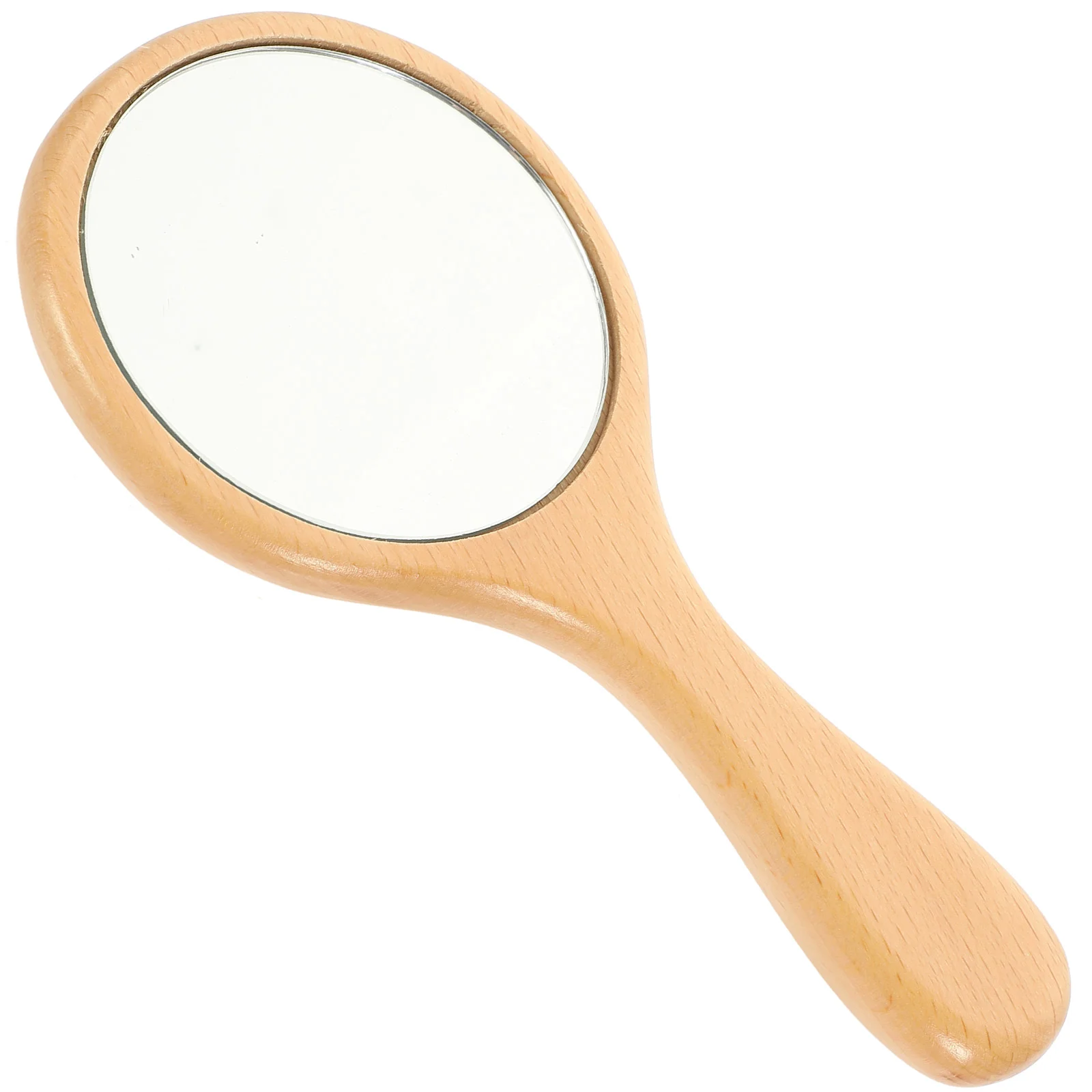 

Portable Convenient Sturdy Portable Mirror Small Hand Mirror Wooden Mirror Hand Mirror Decorative Makeup Mirror