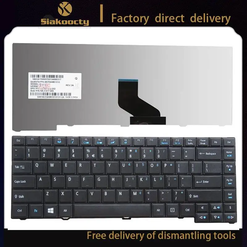 

Siakoocty US Keyboard for ACER TravelMate TM 4750 TM4750 TM4745 TM 4755 TM4740TM 4741 P243 English laptop keyboard black