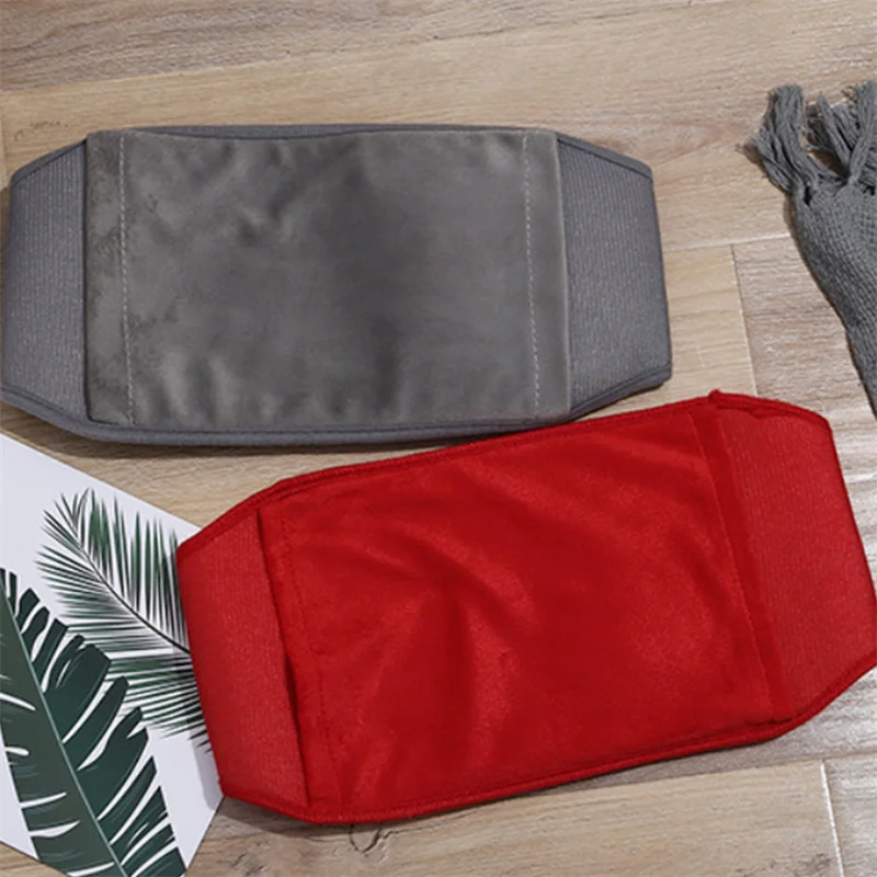 

1 комплект, сумка для бутылки с горячей водой с плюшевым чехлом на талию для облегчения боли, зимняя теплая поясная сумка, обогревающая повязка на живот