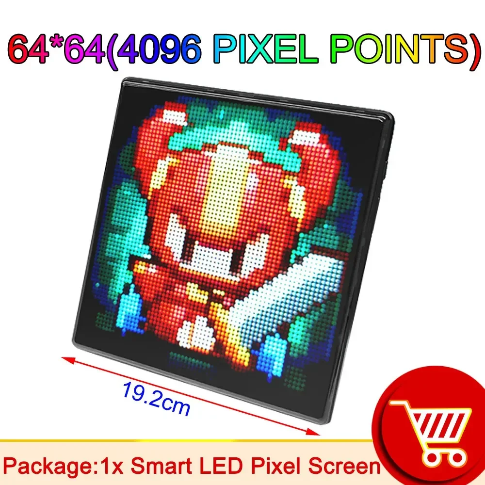 

MAIMEIMI Умный светодиодный пиксельный экран 64x64 RGB