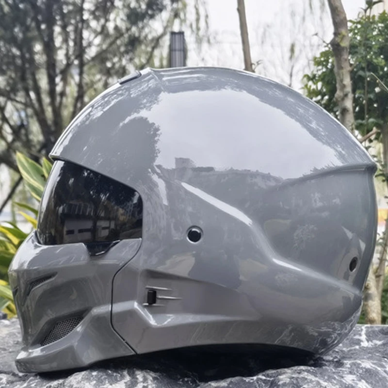 M L Xl Xxl Motorcycle Samurai Black Scorpion Helmet Retro Combination Helmet Half Helmet Indian Helmet Cycling Accessories