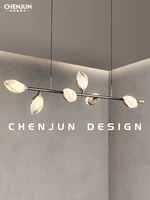 designer dining room lamp modern simple and light luxury high end new elegant nhold long chandelier internet celebrity lamps