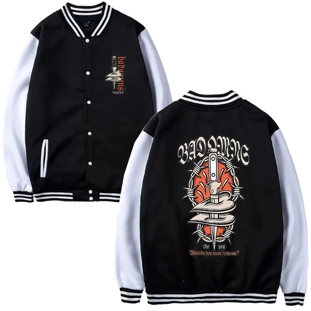 Бейсбольная Униформа Bad Omens с принтом смерти души мужская и женская зимняя модная