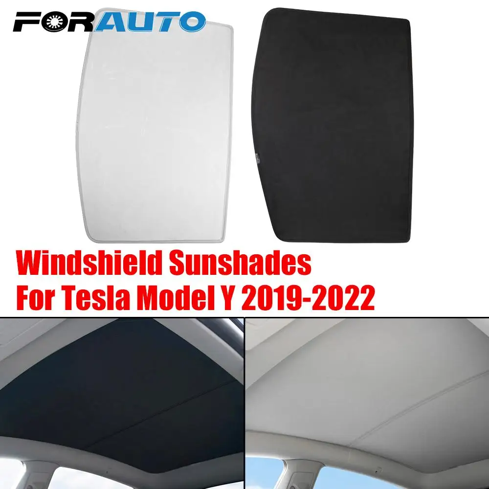 

Sun Shades Buckle Upgrade Glass Roof Sunshade Front Rear Sunroof Windshield Skylight Split For Tesla Model Y 2019-2022