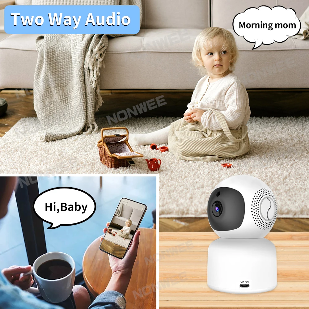 2.4G/5G Security Protection Surveillance Cameras Wireless Home Camera For WIFI House 1080P Indoor Baby Monitor Al Auto Tracking images - 6