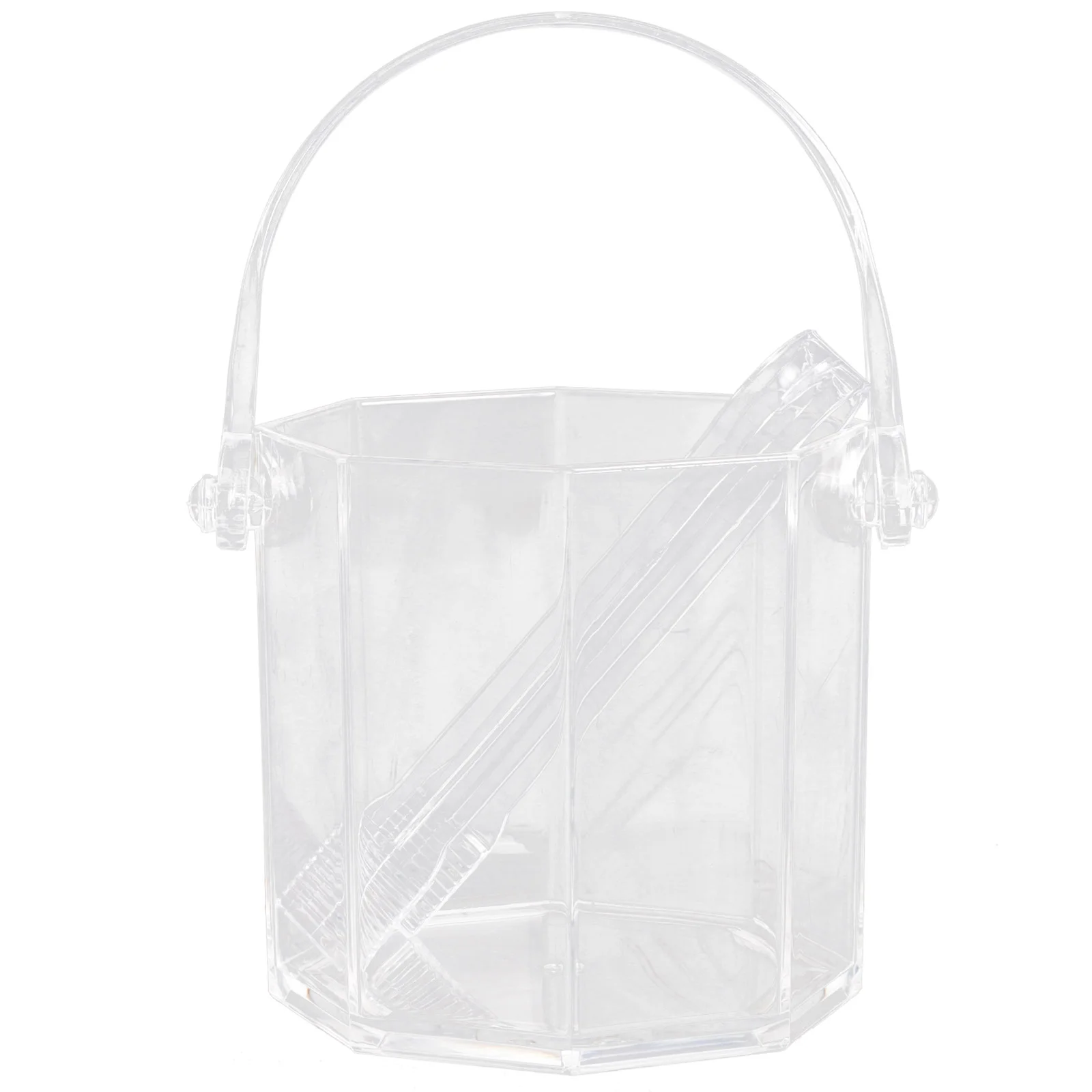 

Portable Ice Bucket Reusable Container Plastic Dessert Containers Handheld Buckets Bath Household Crystal Bar