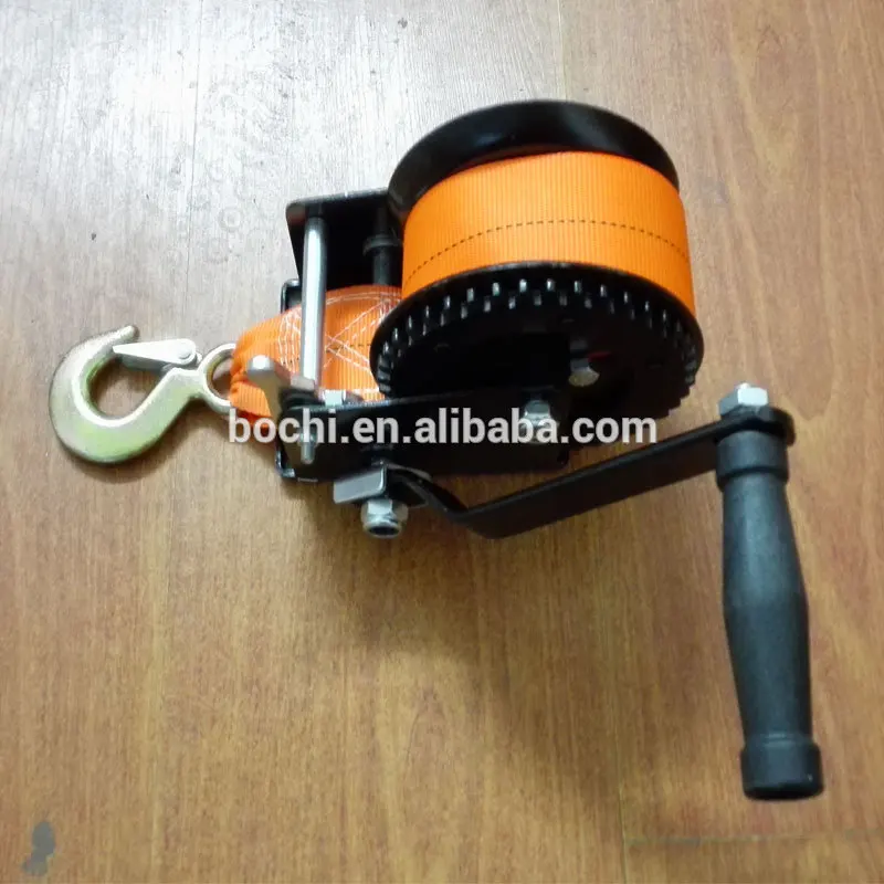 Marine Portable Wire Rope Manual Hand Crank Winch