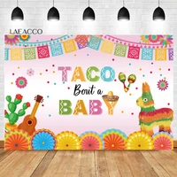 laeacco taco bout a party backdrop flags cactus mexican fiesta banner baby shower kid birthday customized photography background