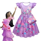 Косплей-парик Изабеллы из аниме enmas, фиолетовый костюм, платье для девочек, детские нарядные платья для парика, Карнавальная вечеринка, детская принцесса